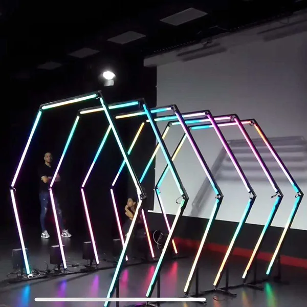 360 градусов красочный Artnet светодиодная Пиксельная панель для клубного сценического освещения-RGB DC24V d50 мм 3D различных форм