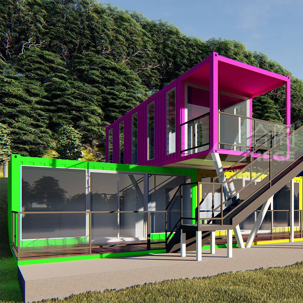 Prefabricated Portable Modular Prefabricated House Modern Luxury 20 40 Foot Combination Container Shop/Cafe