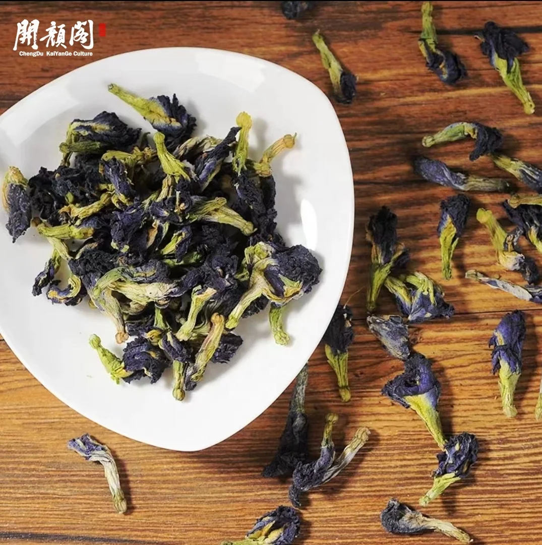KAIYANGE Factory Price Supply Herbal Tea OEM Natural Rich Anthocyanin Extract Powder Clitoris Ternatea Blue Butterfly Pea Tea