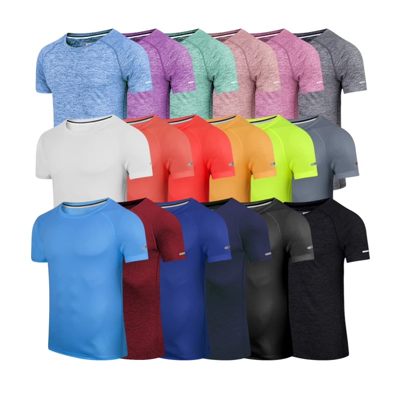 Mens Athletic Shirts Short Sleeve Quick Dry Fitted Gym Workout Running Performance Hiking Moisture Wicking T-Shirts