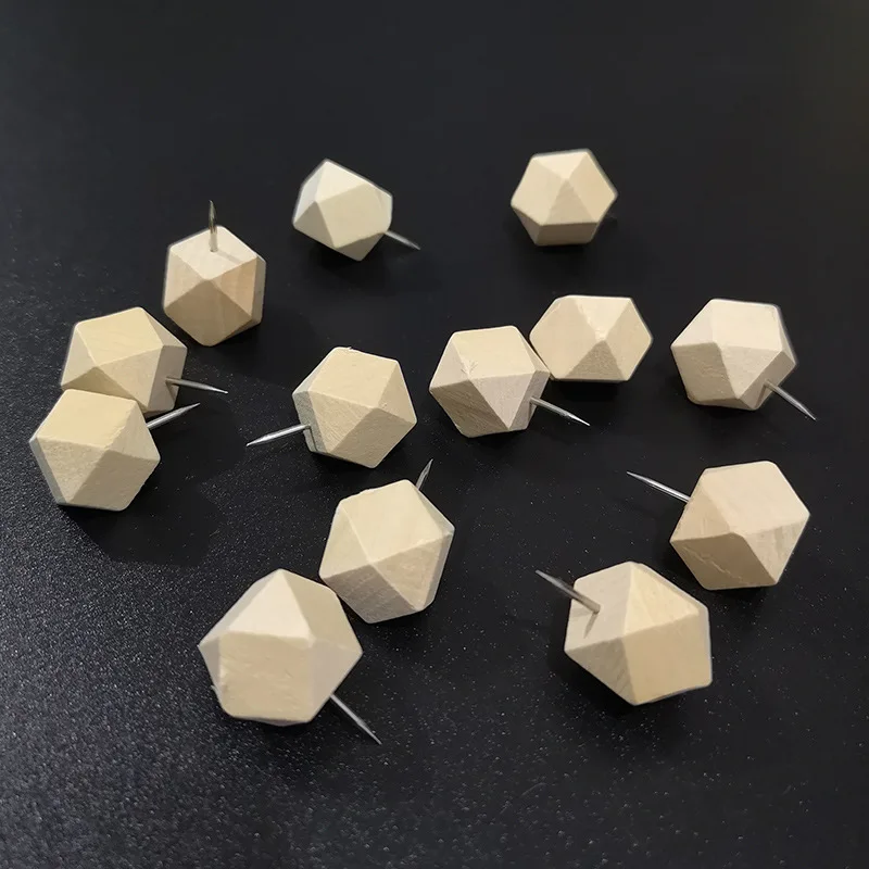 Деревянная комбинация креативные офисные канцелярские принадлежности из массива дерева фиксирующий крючок пробковая кнопка для школы и доски