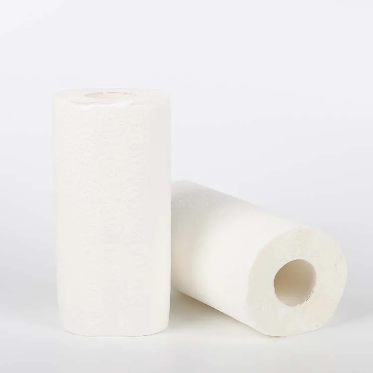 HC customized wood pulp glu kitchen paper towel roll for kitchen super absorbent papertowel