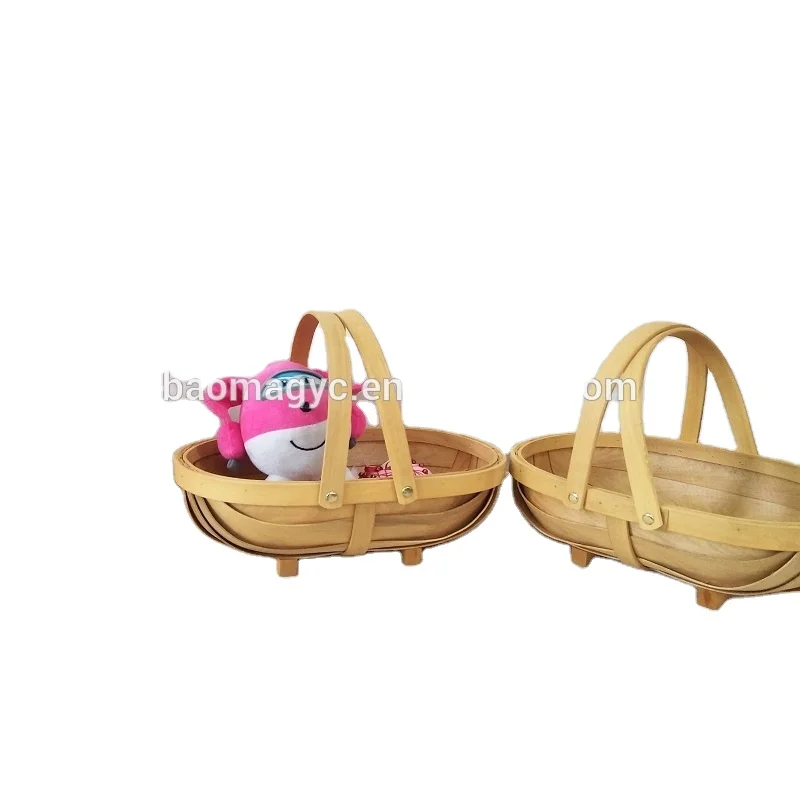 Детская игрушечная деревянная корзина для хранения, корзина для фруктов, корзина в форме лодки (62514315000)