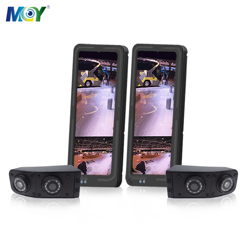 12.3 inch IPS Digital Bus Truck Blind Spot Cover Rear View Screen Replace Backup Camera E Side Mirror Monitor