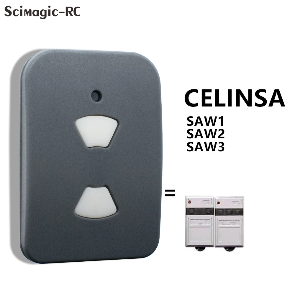 SMG-302 CELINSA SAW1 SAW2 SAW3 Garage Door Remote Control 433MHz Fixed Code Transmitter Hand Transmitter