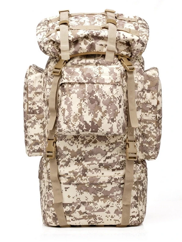 Tactical Backpack 70L Large Capacity Waterproof Outdoor Camouflage Backpack
