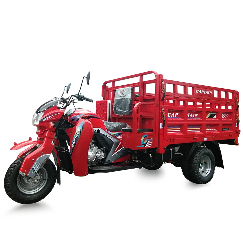 double rear axle gasoline automatic rickshaw fully enclosed waterproof canvas tarpaulin spare parts red 3 wheel cargo tricycle