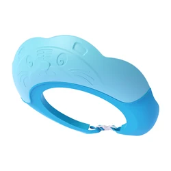 Шапочки для душа для защиты ушей, детская шапочка с козырьком для ванны, мягкие регулируемые шапочки для детского шампуня, водонепроницаемая шапочка для шампуня