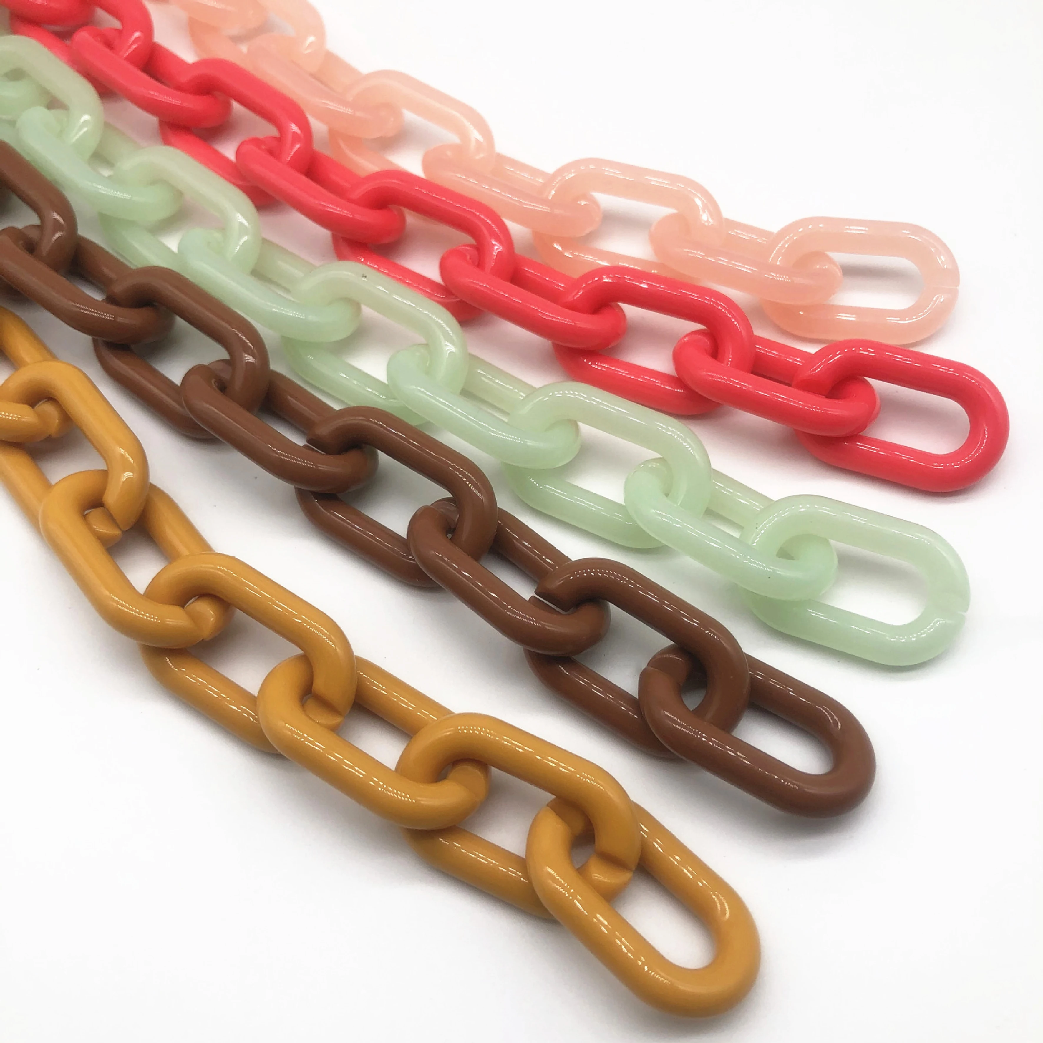 Deepeel AL013 60cm Handbag Accessories Custom Purse Chain Removable Resin Chains Acrylic Bag Chain