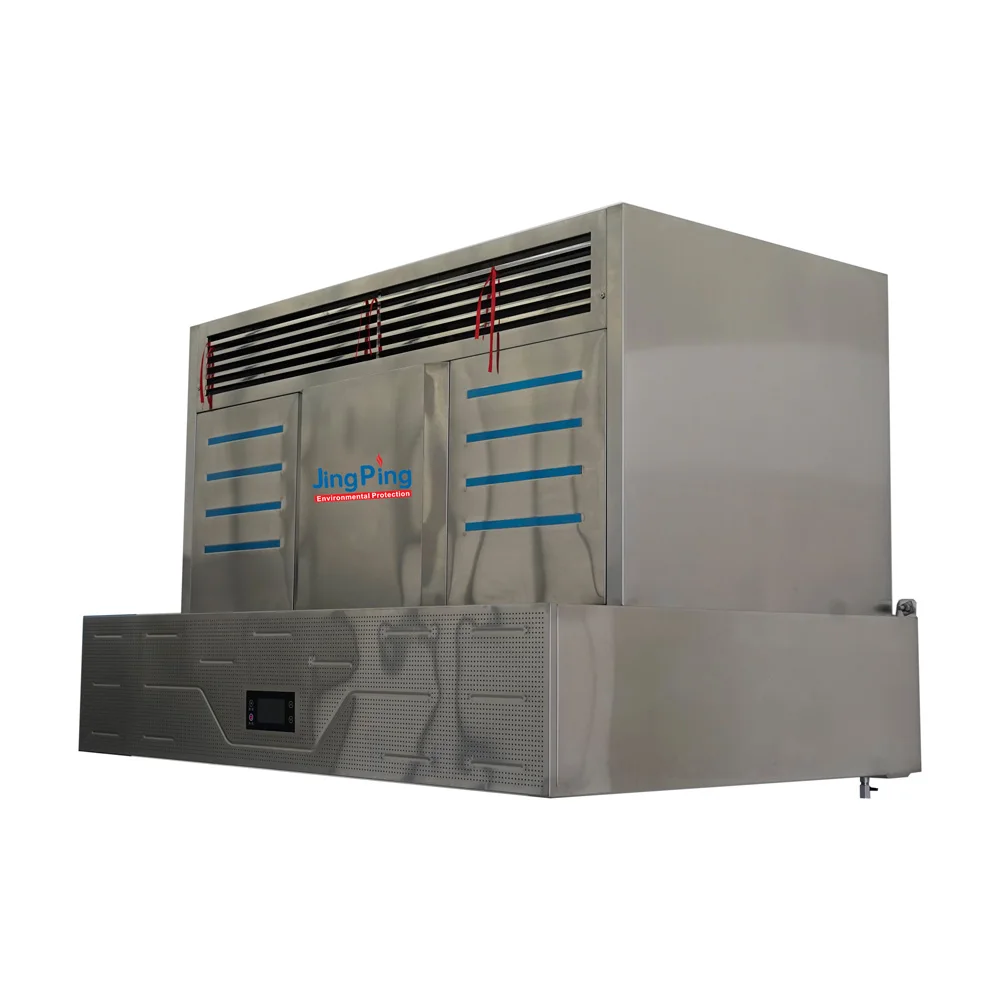 Jingping Touch Switch Commercial 2.2KW Kitchen Indoor Emission Extractor Hood