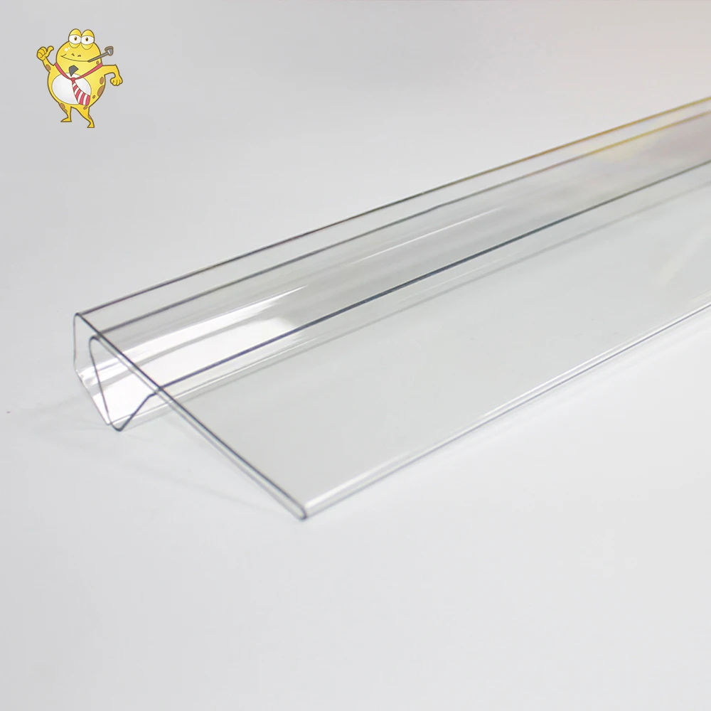 LAOHAMA Factory Customized Supermarket Plastic Profile Hinged Clear Data Strip for Shelves Price Notes