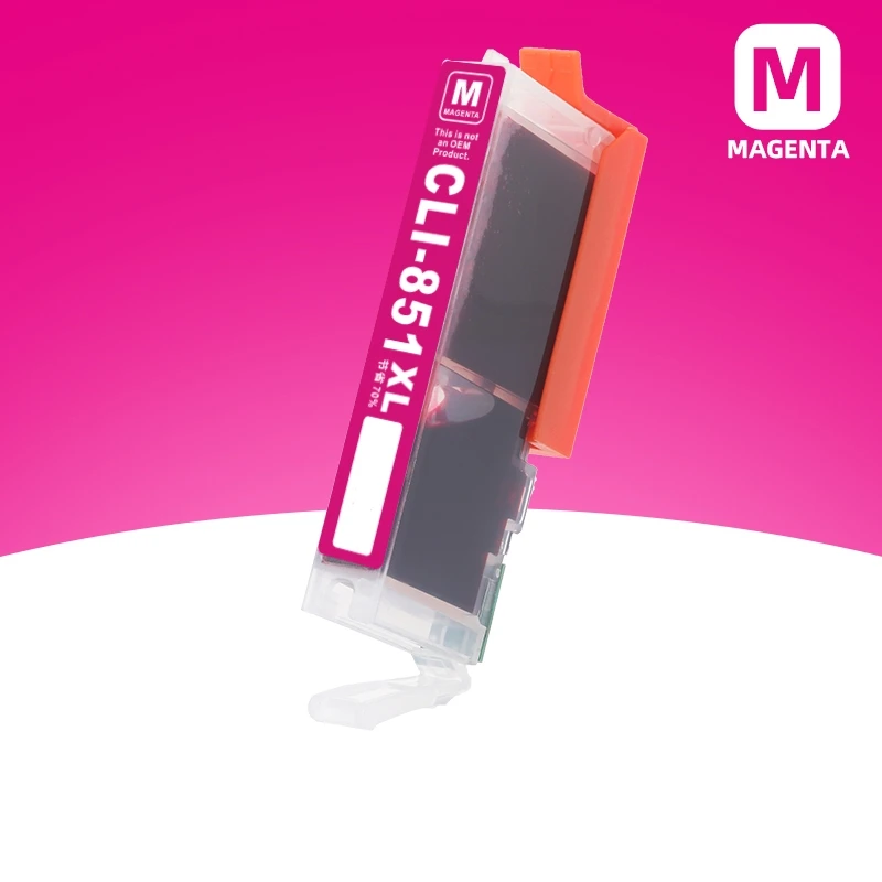 PGI850 CLI851 Premium Compatible Inkjet Ink Cartridge for Canon PIXMA IP7280 IP8780 IX6880 IX6780 Printer C-850 C-851