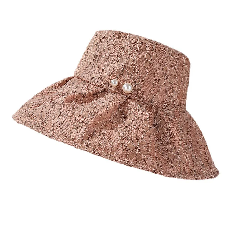 Wholesale Women Summer Sun Hats Packable Wide Brim  Female Elegant Sun Protection Hats