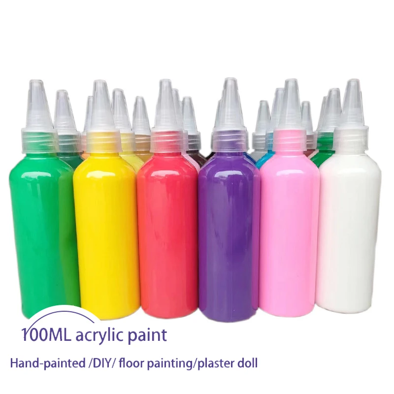 Diy Acrylic Pouring Paint Set Custom Art Supplies High Flow Paint For Canvas Glass Paper Wood Tile Stones