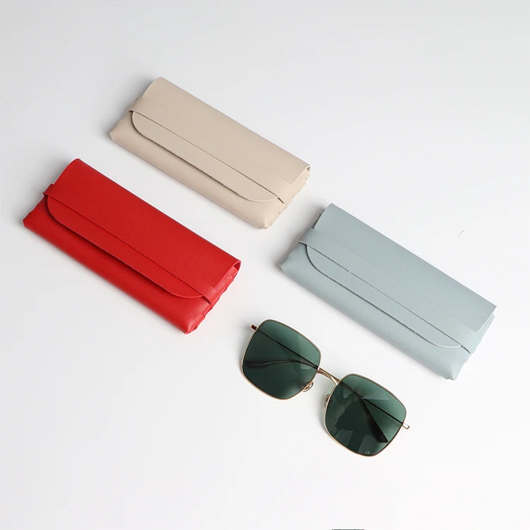 Eyeglass PU Case soft Shell, Portable Leather Slim Travel Sunglass Case, Ultra thin Lightweight,brillenetui