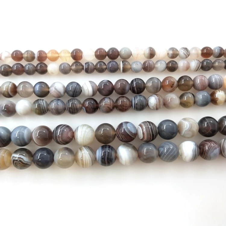 Hot Selling 4/6/8/10/12/14mm High Grade Natural Persian Gulf Agate Loose Beads For Jewelry Charm