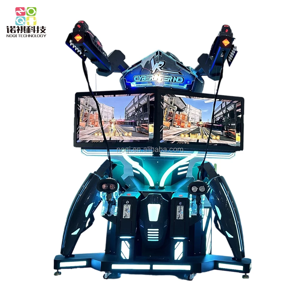 2 Player 9D Virtual Reality Gun Shooting Game 9D VR Fighting gun simulator arcade shooting game machine