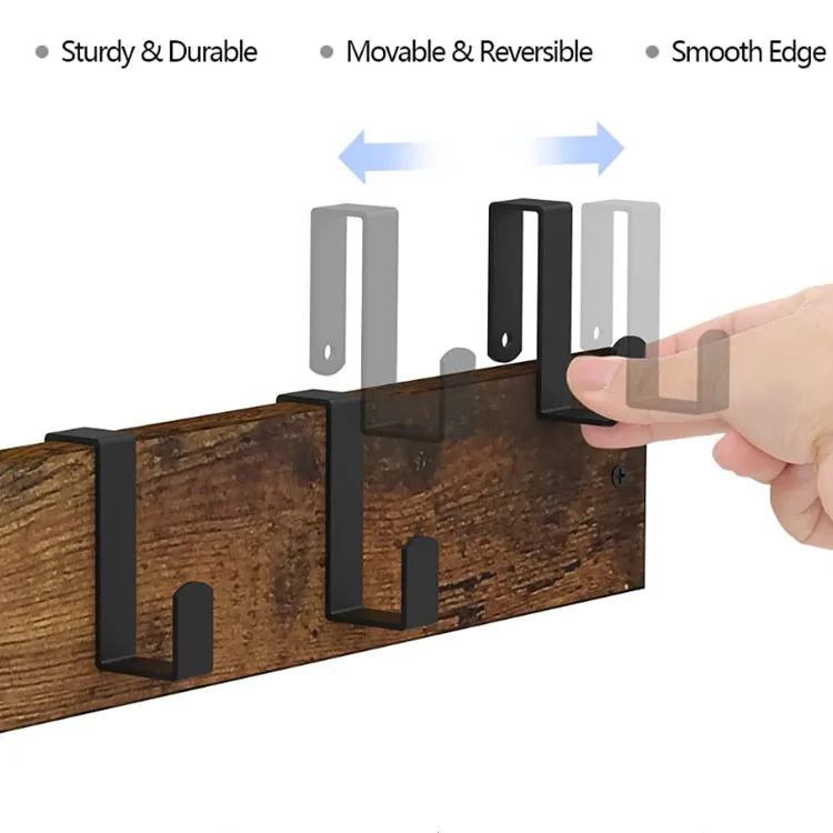 
Custom retro minimalist bathroom bedroom kitchen entrance wall hanging coat rack 