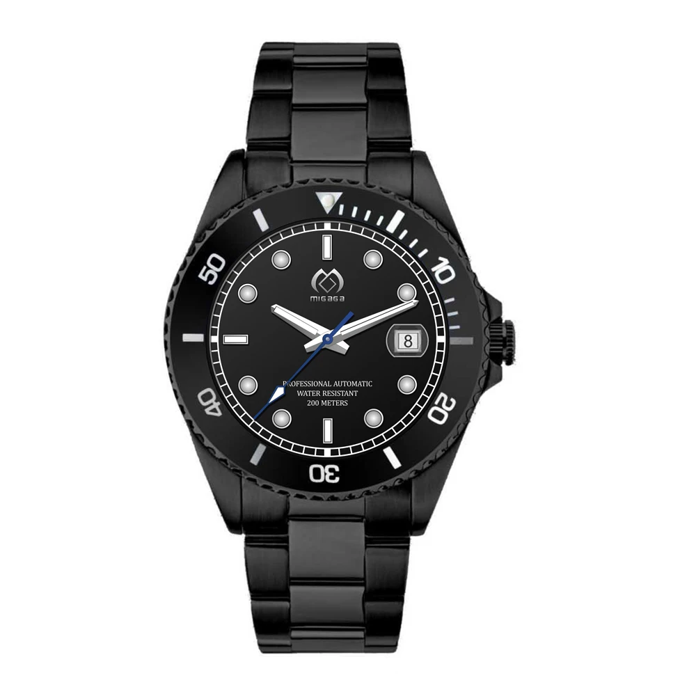 MIGAGA top Brand watch make custom watch luxury rose gold mens mechanical watch