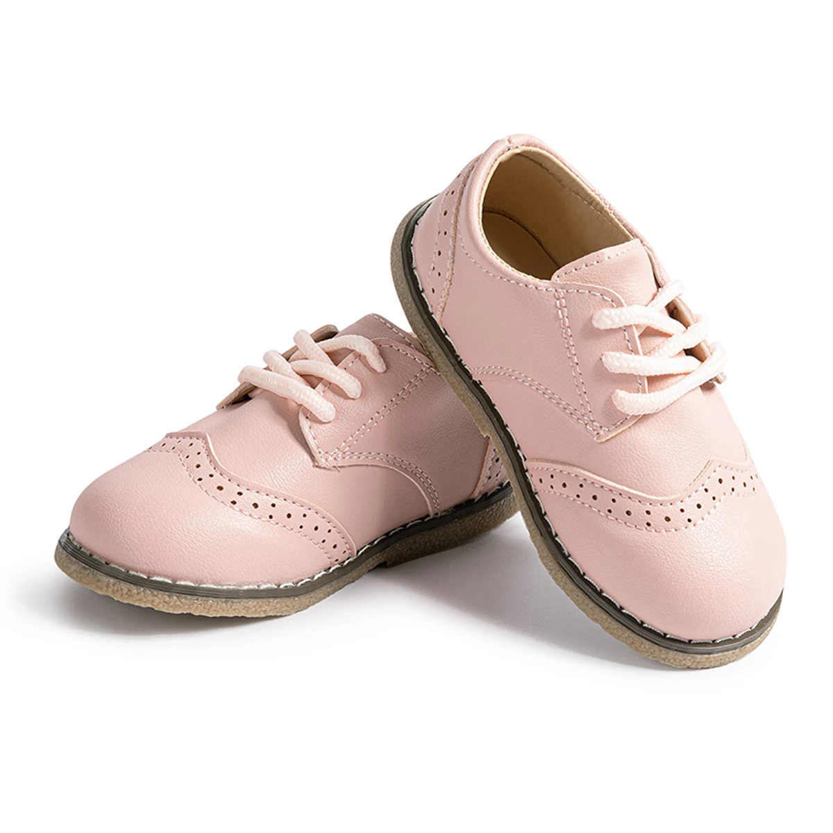 PU Leather Kid Shoes for Girls Winter Wedding Party Outdoor with Soft Rubber Sole Summer Flat Light Dress Shoes for School