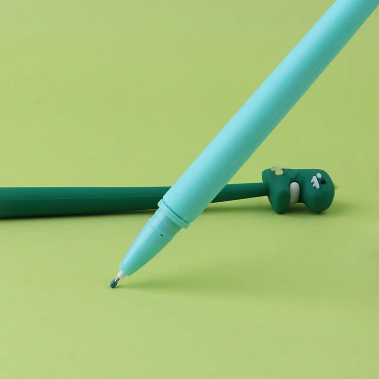 Fashion cute soft silicone egg dragon shaking pen small fresh and cute student writing pen