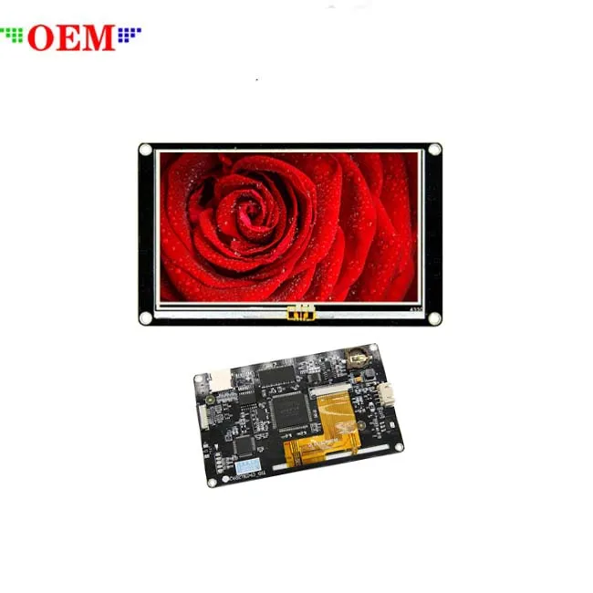 OEMY manufacturer Nextion 5.0 HMI Intelligent TFT Touch Display 5 inch LCD Smart USART UART Serial for smart home