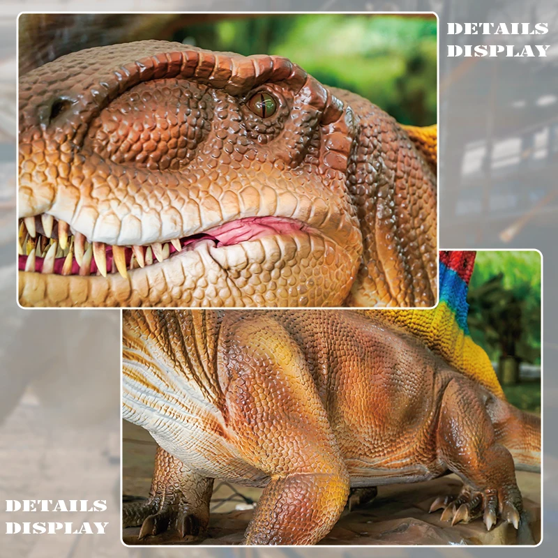 Dimetrodon Realistic Dinosaur Costume Jurassic World Automatic Outdoors Theme Park Animatronic Model Robotic
