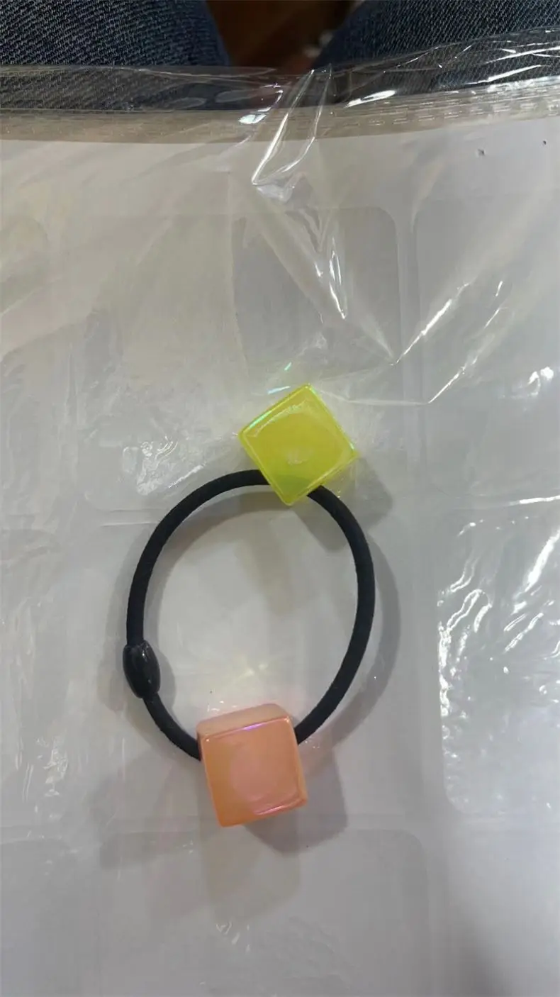 MYLULU Solid Color small knocker ball hair ties band elastic telephone cord wire hair coils hair rubber bands ponytail holder