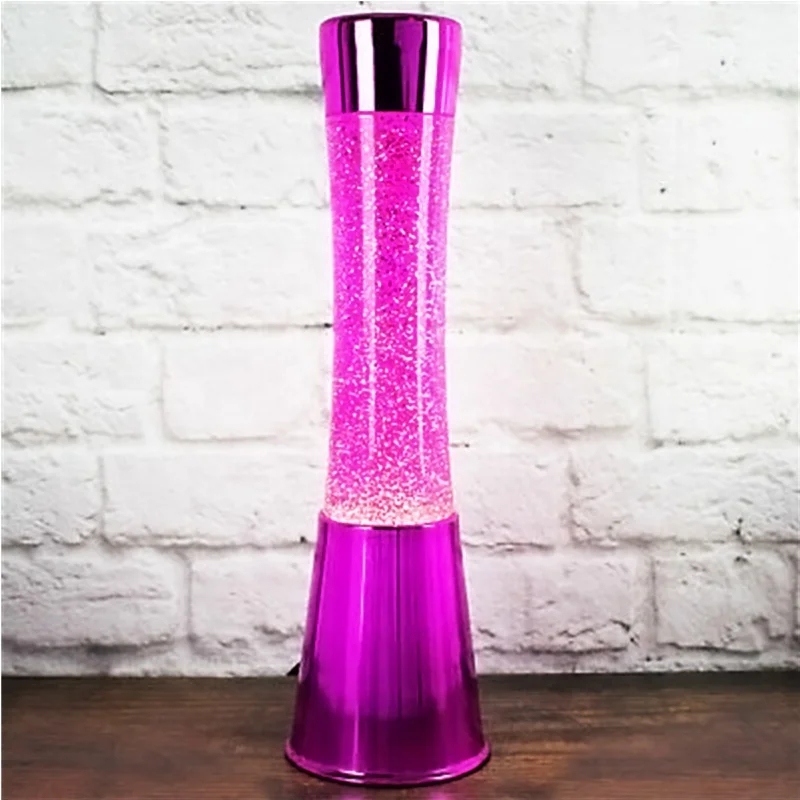 Hot Sale Cute LED Glitter Lava Lamp Novelty Kids Baby Bedroom Creative Decorative Color Changing Glitter Lamp LED Night Light