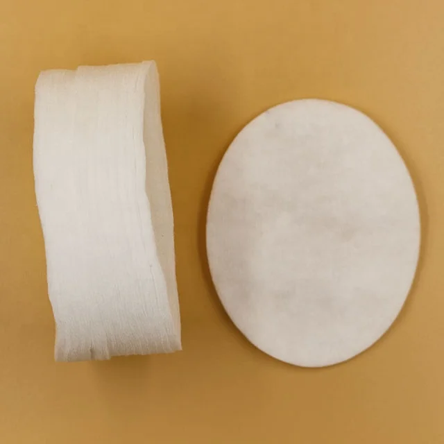Oval Organic Cosmetic Cotton Pads Disposable facial Makeup Remover Pad White 100% cotton