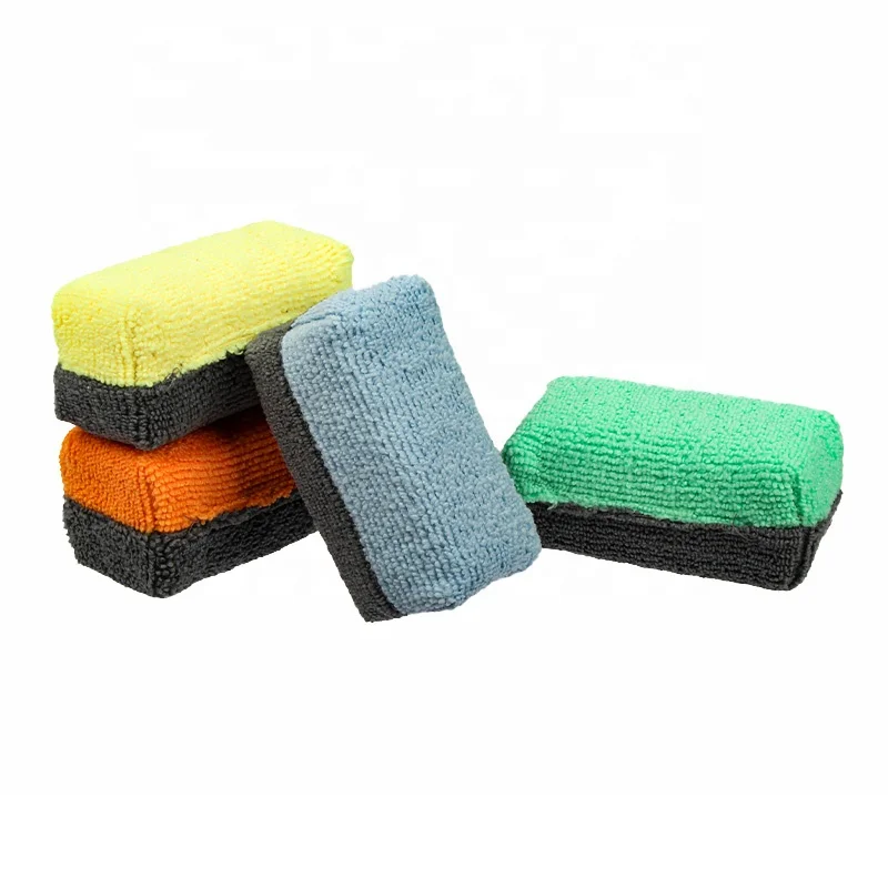 AUTO TIGER Double Color Waxing Ceramic Coating Sponge Applicator For Car Detailing