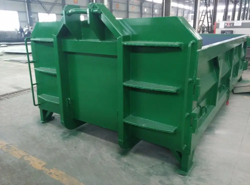 Waste disposable roll off dumpster Waste construction hook lift container hook lift bin