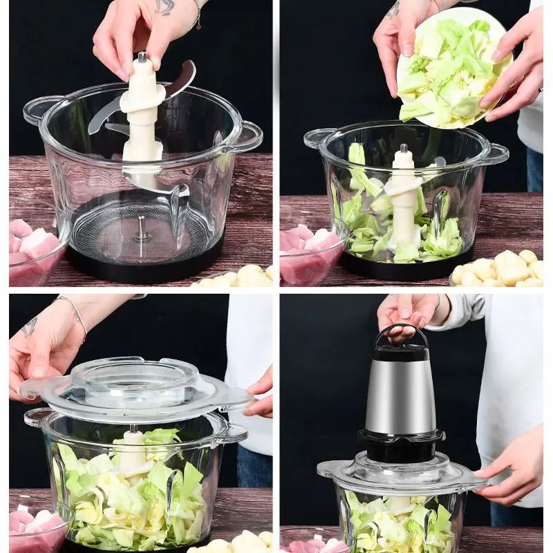 tomatoes meat grinder machine electric plastic heavy duty meat grinder 3l