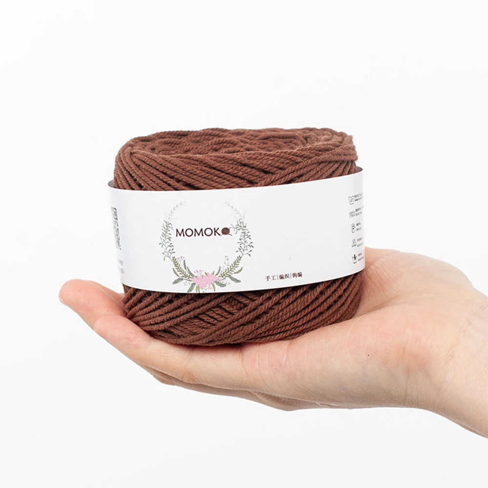 Cotton Linen DIY Hand Knitting thread Chunky Woven Worested Yarn for Crochet