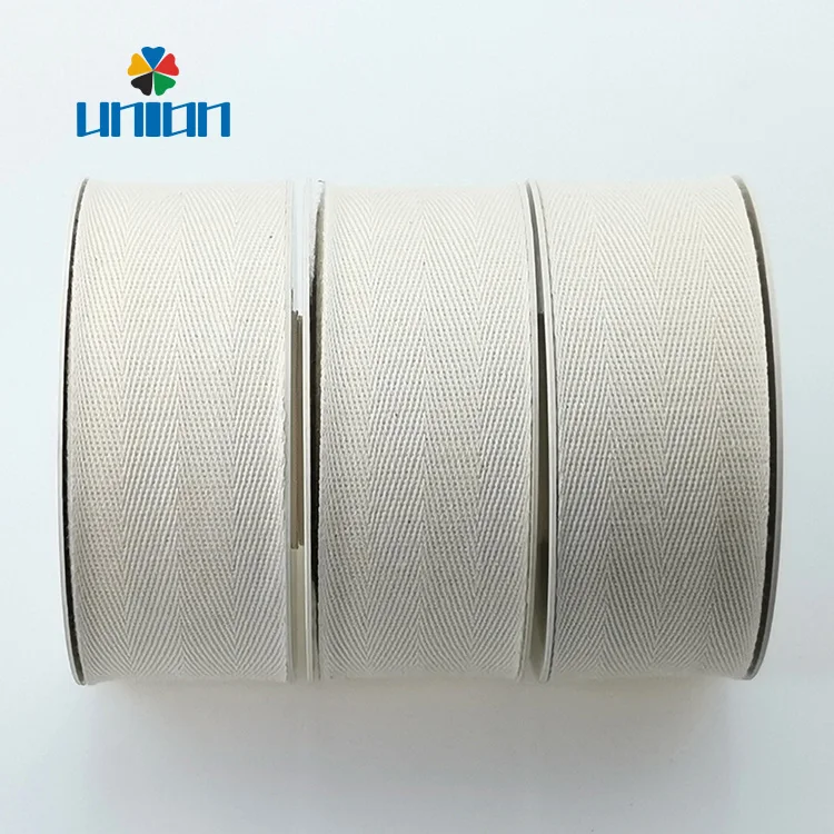 Wholesale  Customized Printed Eco-friendly 100%  Cotton Ribbon Twill ribbon