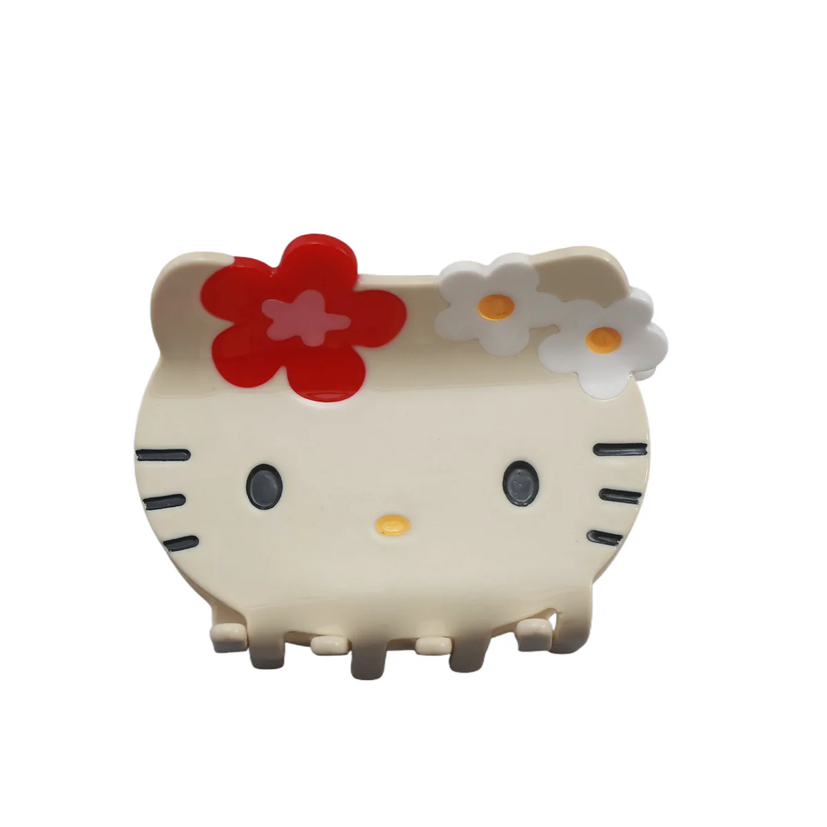 Customized Popular Anime Cat Claw Clip Cellulose Acetate Cute Hello Kitty Branded Hair Clips Wholesale Hair Clamp Clip