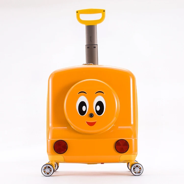 Musical Cartoon Train Design Musical  Children  PC Luggage  Environmental  Kids Travel Trolley Carry On  Spinner Suitcase