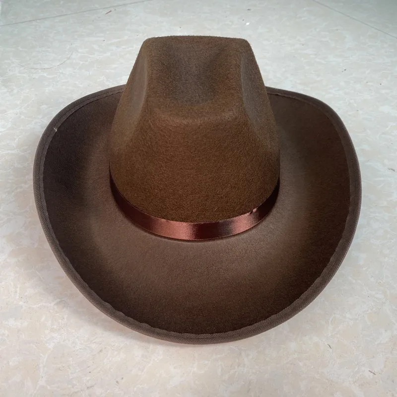 Western European Cowboy Hat Jazz Hat Retro Tibetan Cross-Border Felt Custom Hats