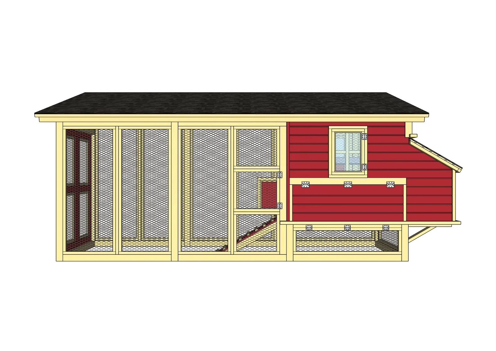 Best seller wooden large outdoor chicken coop run for 18 chickens