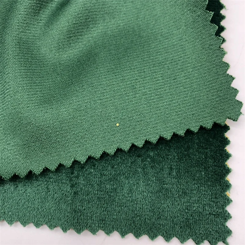 100 Polyester velvet Holland velvet polyester knit sofa fabric for furniture textile