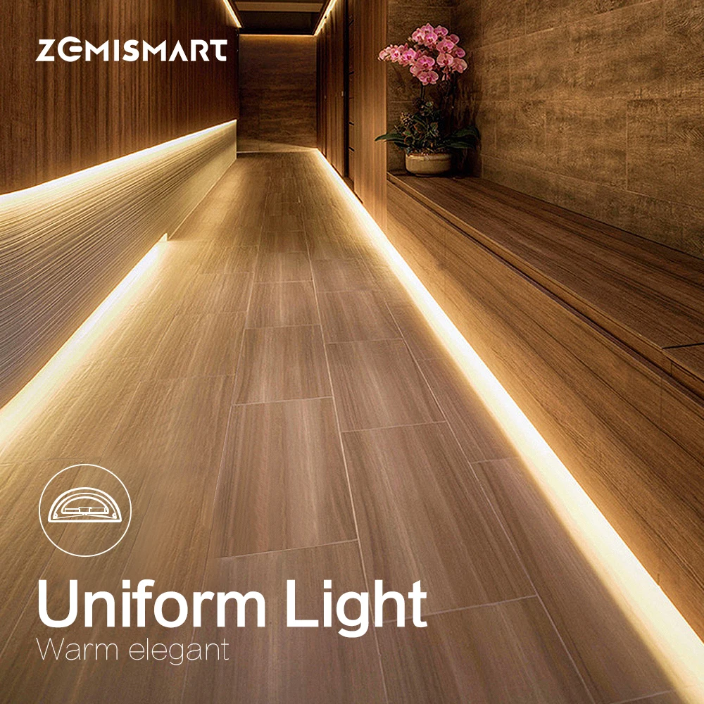 Zemismart 5M LED Light Strip RGBW Light Belt Work with Homekit Tuya Zigbee Smart Light Strip SiriAlexa Google Home Voice Control