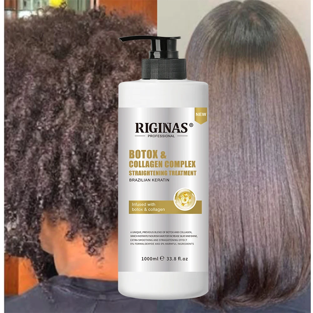 Riginas Botox Keratin Hair Brazilian Treatment Nano Botox Keratin Straightening Treatment Cream