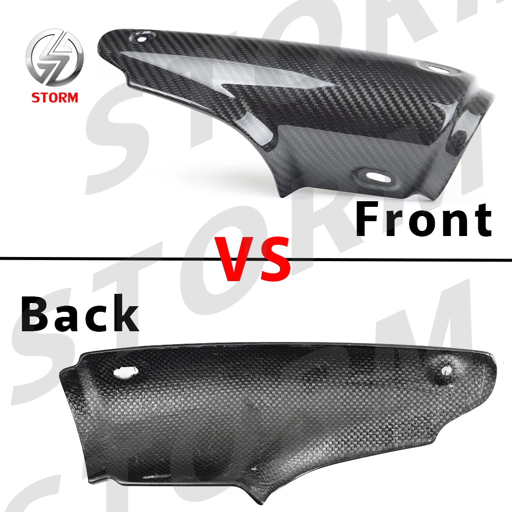 New Aftermarket Motorcycle Exterior Parts Dry And Preperg Carbon Fiber Exhaust Cover For BMW R1250 GS