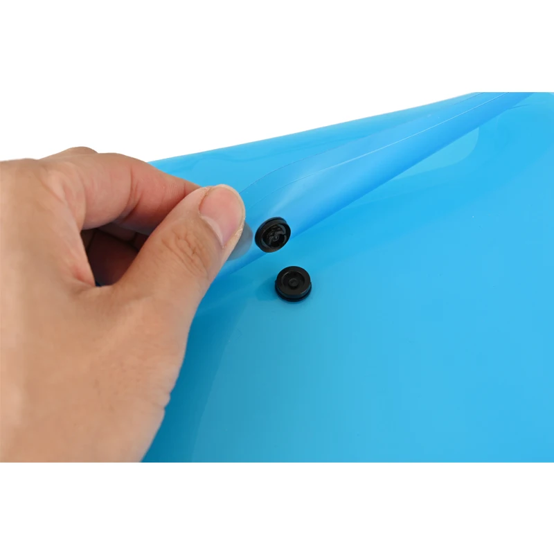 School supplies filing products A5 plastic wallets clear document bag folder with snap button mini clear plastic file folder