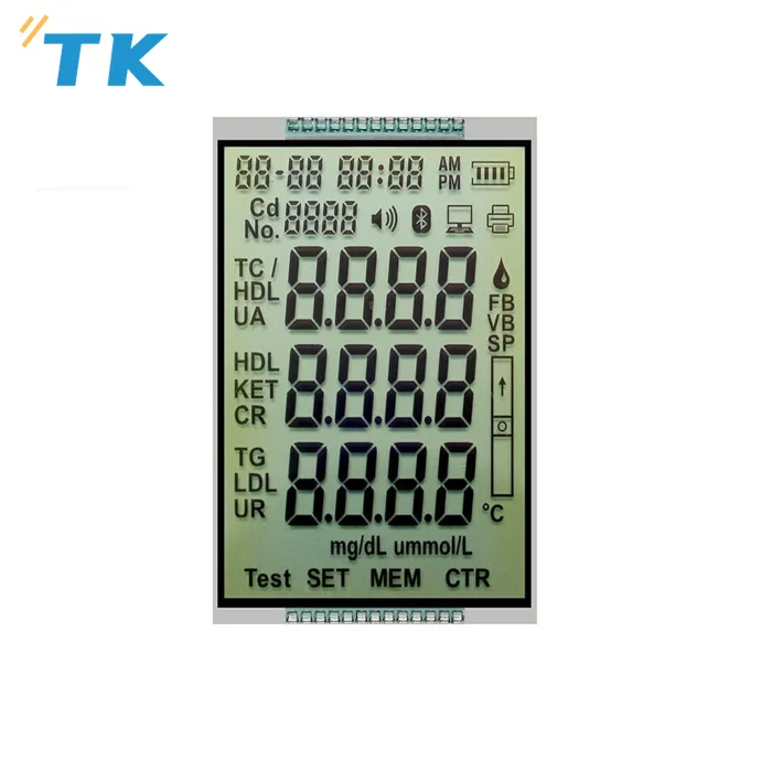 Custom made TN HTN  reflective LCD display screen pantallas LCD