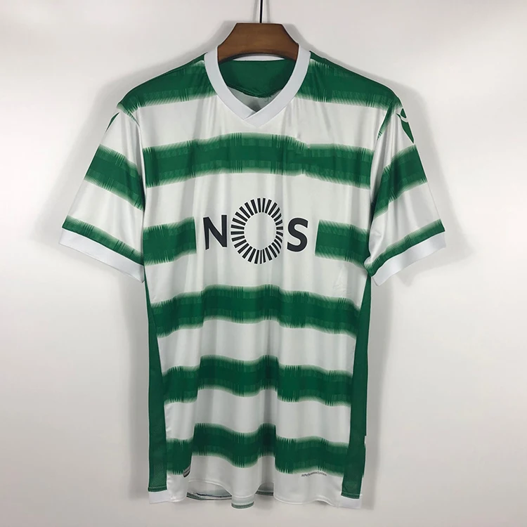 Polyester Material Portugal Sporting Lisbon Fan Version Thai Quality Soccer Jersey