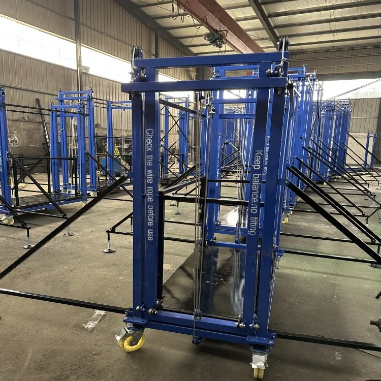 Easy To Assemble lift platform cargo lift electric ladder  moving cart scissor lift trolley