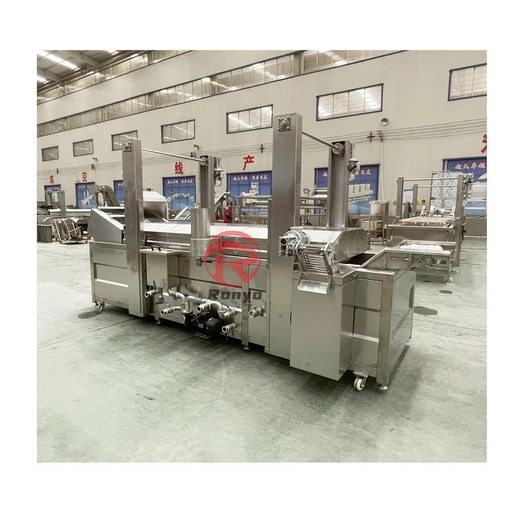 Small Capacity 300kg/h Continuous Peanut Groundnut Almond Cashew Nuts Fryer Machine Chickpea Frying Machine