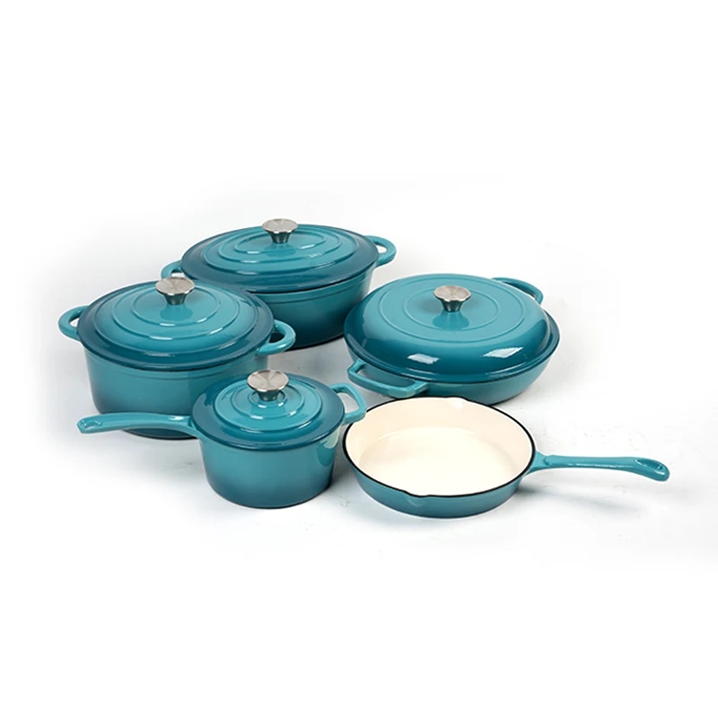 New design cast iron cookware sets cast iron enamel pot