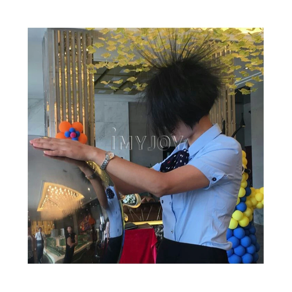 Amusement Park Big Interesting Plasma Sphere Ball Stage Magic Interactive Props Electrostatic Magic Ball